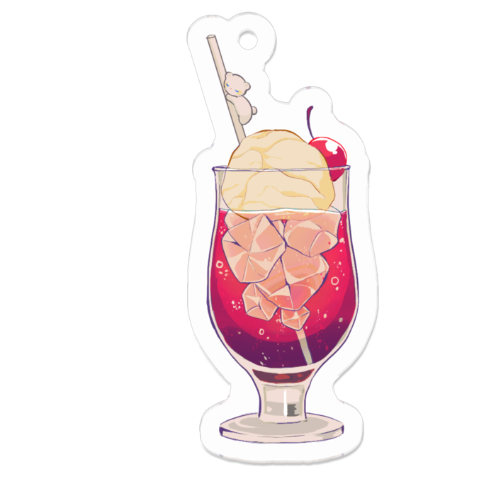 アクリルキーホルダー - 50 x 50 (mm)