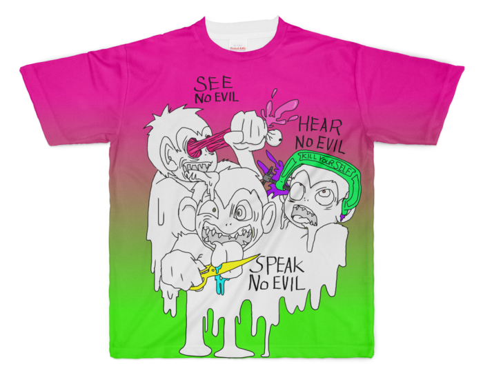 フルグラフィックTシャツ - XL - 両面印刷