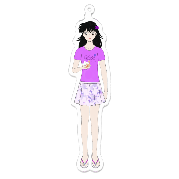 アクリルキーホルダー（コーティング） - 100 x 100 (mm)