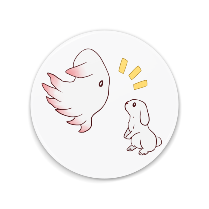 ジュウモンジダコさんとウサギさんの缶ミラー 深海生物シリーズ ねこねこたいむ Booth ジュウモンジダコさんとウサギさんの缶ミラー 深海生物シリーズ ねこねこたいむ Booth