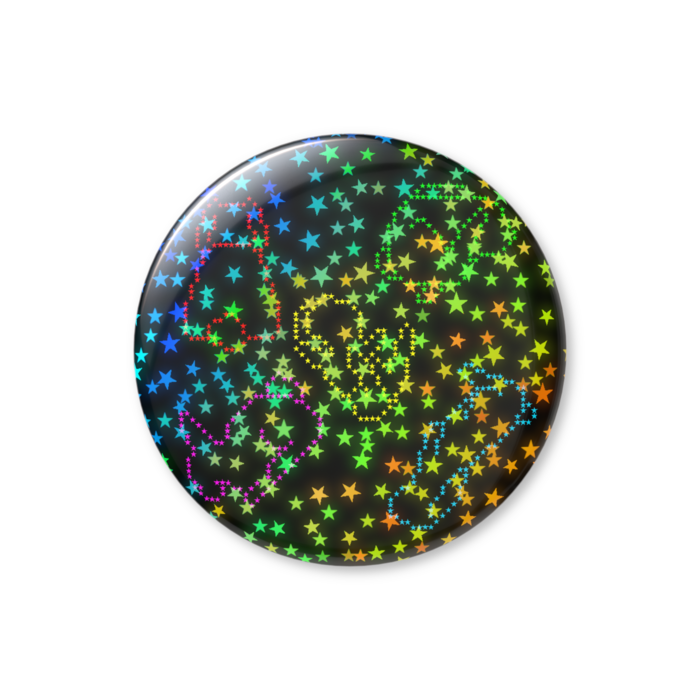 ホログラム缶バッジ - 56mm