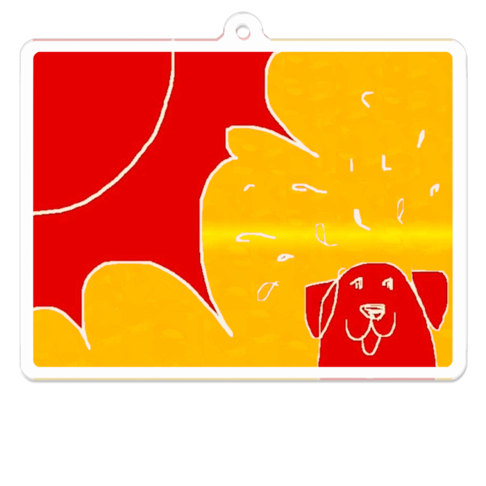 アクリルキーホルダー（コーティング） - 70 x 70 (mm)