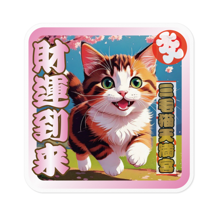 ステッカー - 100 x 100 (mm)