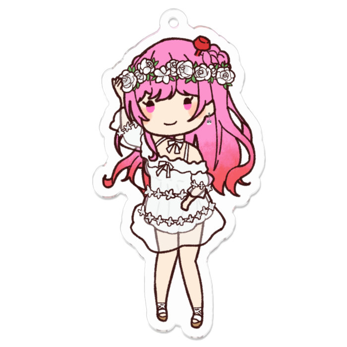 アクリルキーホルダーMサイズ 70 x 70 (mm)