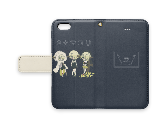 手帳型iPhoneケース - iPhone5 - ストラップ穴 あり