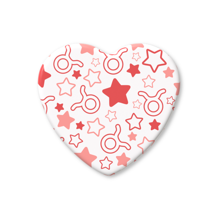 ハート缶バッジ - 57 × 52.5mm