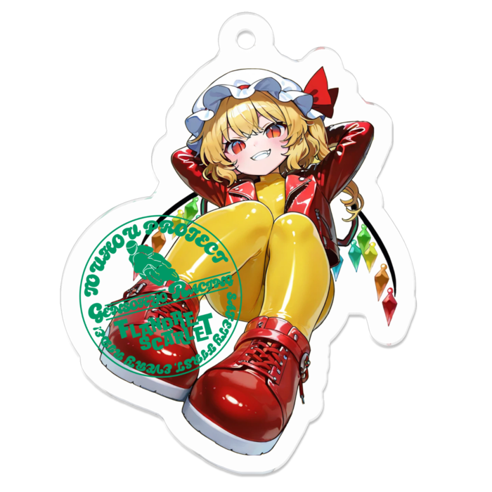 アクリルキーホルダー - 50 x 50 (mm)