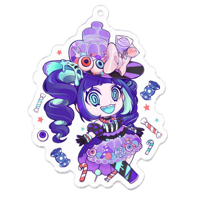 アクリルキーホルダー - 70 x 70 (mm)