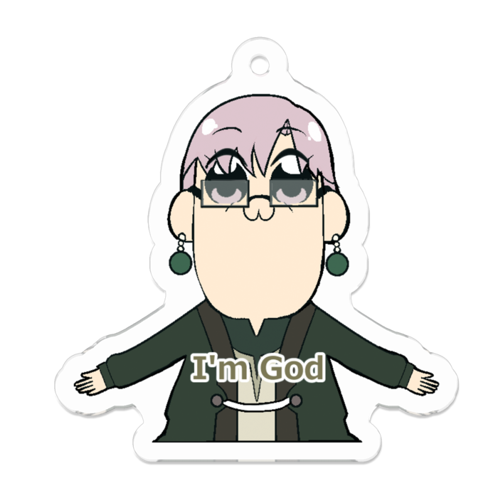 アクリルキーホルダー - 50 x 50 (mm)