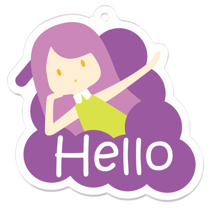 アクリルキーホルダー - 50 x 50 (mm)