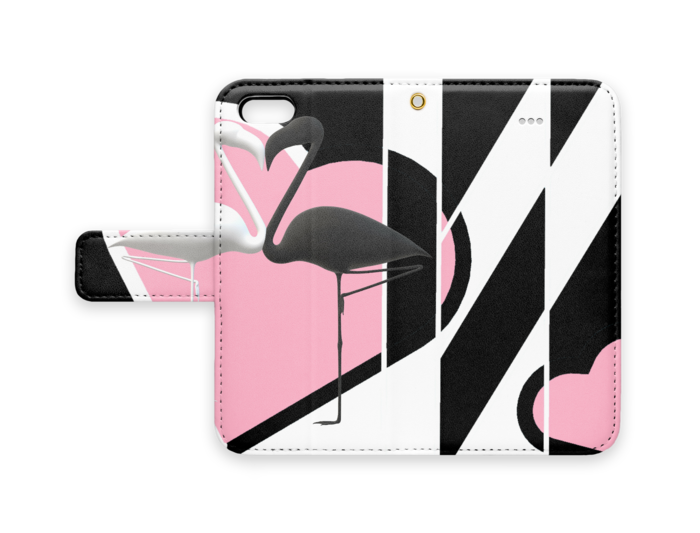 手帳型iPhoneケース - iPhone 5 / 5s / SE - ストラップ穴 あり