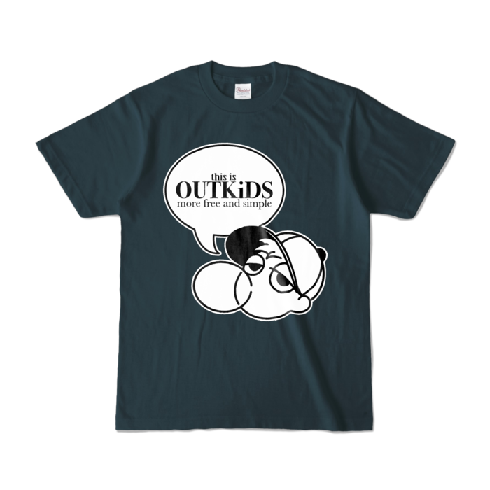 カラーTシャツ - S - デニム (濃色)