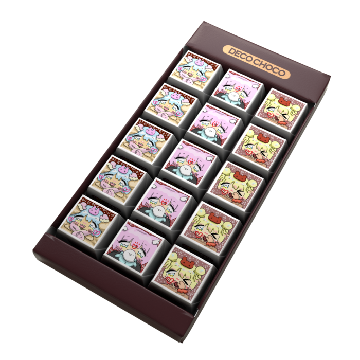 DECOチョコ - 列ごとにデザイン
