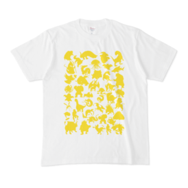 シンプルデザインtシャツ Monster 43map Yellow Shop Iron Mace Booth