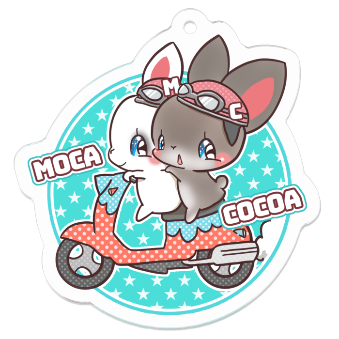 アクリルキーホルダー - 50 x 50 (mm)