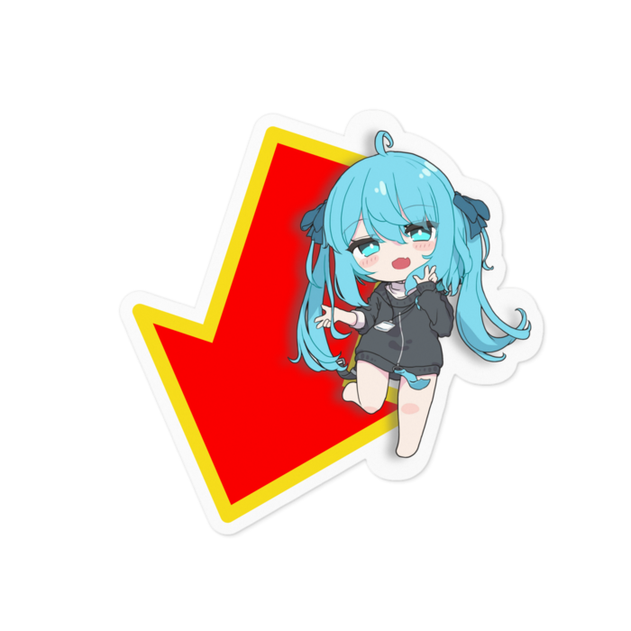ステッカー - 100 x 100 (mm)