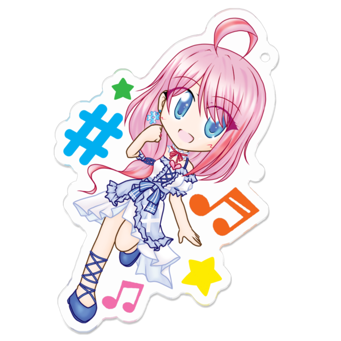 アクリルキーホルダー - 70 x 70 (mm)