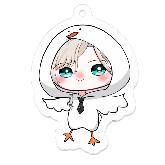 アクリルキーホルダー（コーティング） - 50 x 50 (mm)