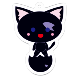 桜にゃんたま 夜桜にゃんたま アクリルキーホルダー 千魔猫アリス アリス ココロナ Booth