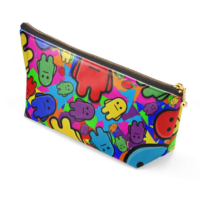 ポーチ - 長さ21.5cm / 高さ10cm - ブラック