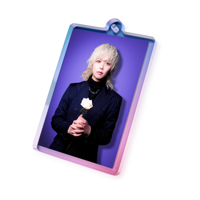 オーロラアクリルキーホルダー - 50 × 50mm