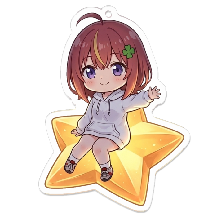 アクリルキーホルダー - 70 x 70 (mm)