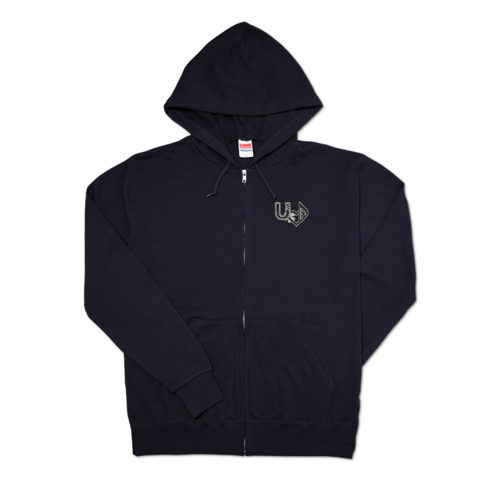 ジップパーカー - L - ネイビー