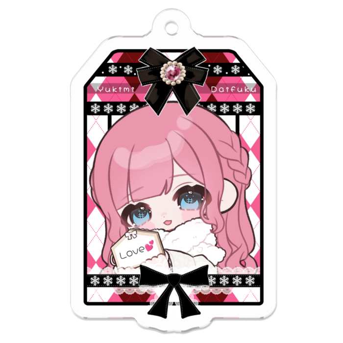アクリルキーホルダー - 50 x 50 (mm)