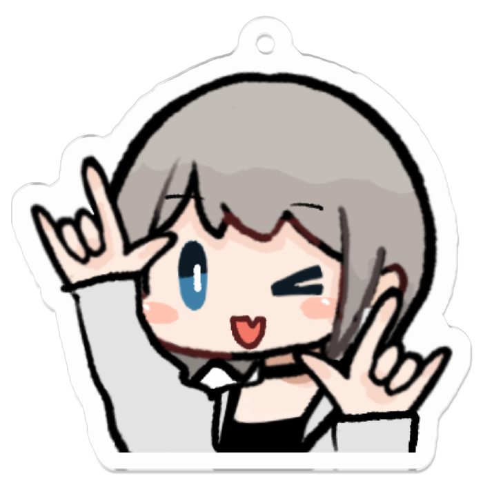 アクリルキーホルダー - 50 x 50 (mm)