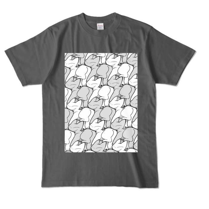 カラーTシャツ - L - チャコール (濃色)