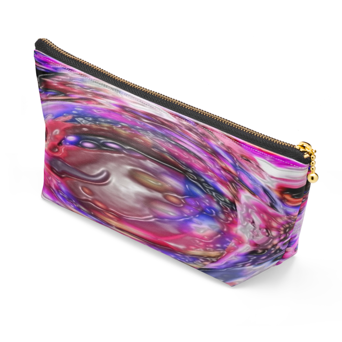 ポーチ - 長さ21.5cm / 高さ10cm - ブラック