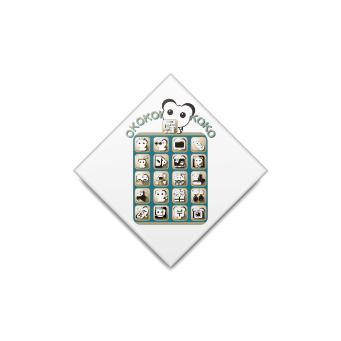 缶バッジ - ひし形40mm