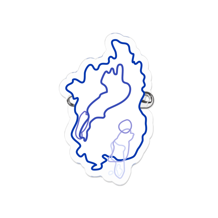 アクリルバッジ - 50 x 50 (mm)