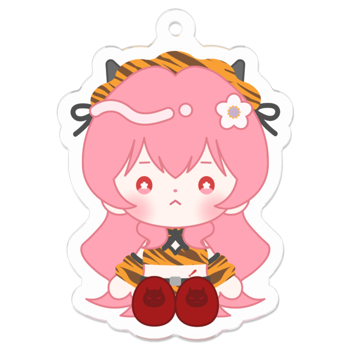 アクリルキーホルダー（コーティング） - 50 x 50 (mm)