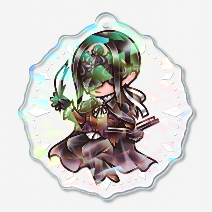 ホログラムアクリルキーホルダー - 50 × 50mm