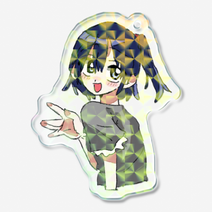ホログラムアクリルキーホルダー - 50 × 50mm - モザイク