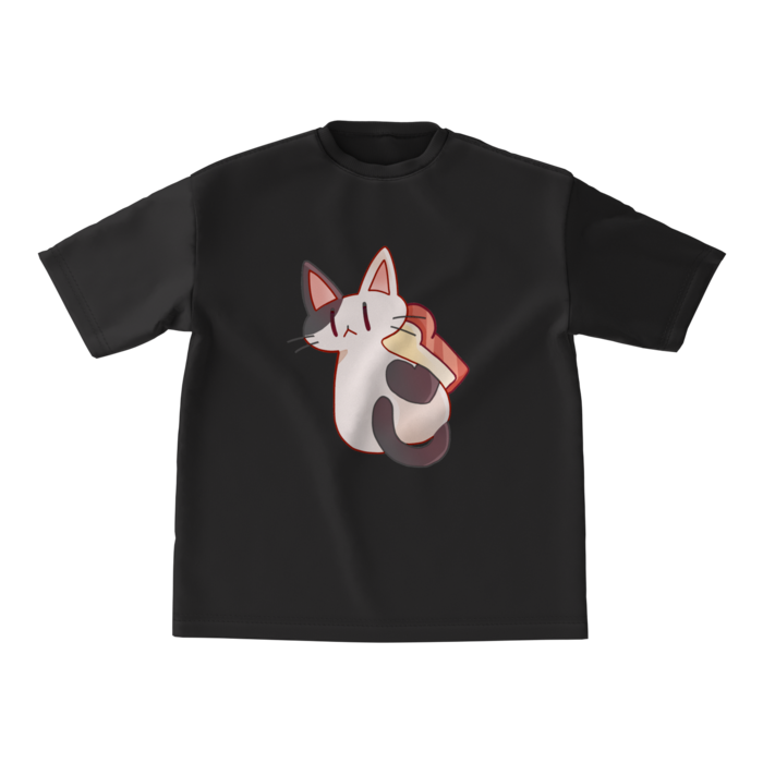 黒ビッグシルエットTシャツ - M -