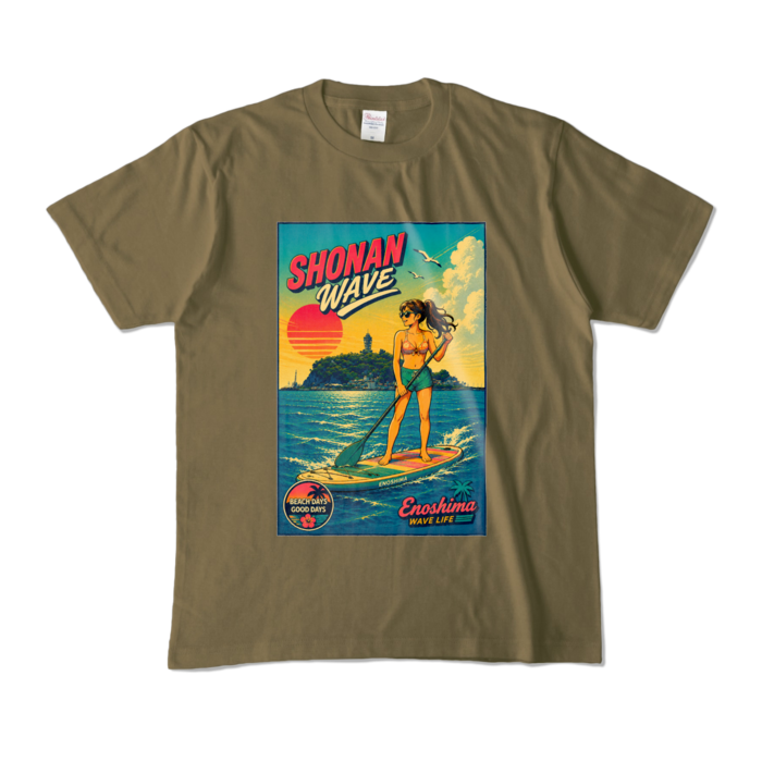 カラーTシャツ - M - オリーブ (濃色)
