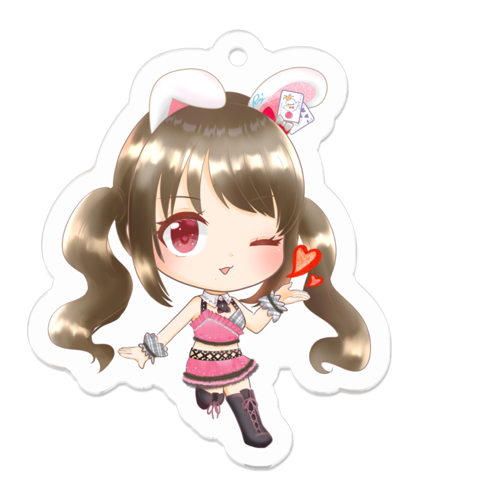 アクリルキーホルダー - 50 x 50 (mm)