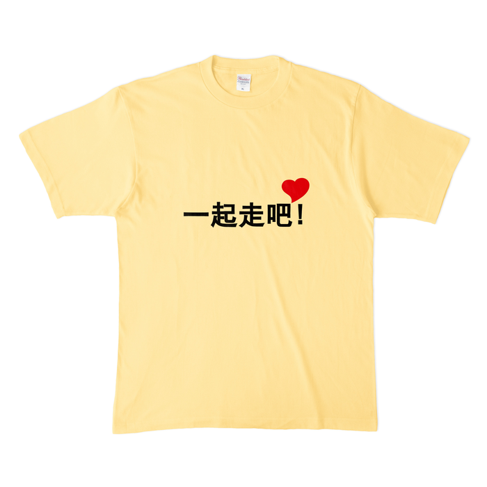 カラーTシャツ(淡色) - XL - ライトイエロー