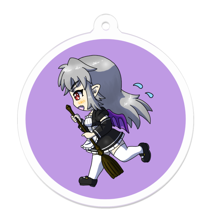 アクリルキーホルダー 円形縁取り- 50 x 50 (mm)