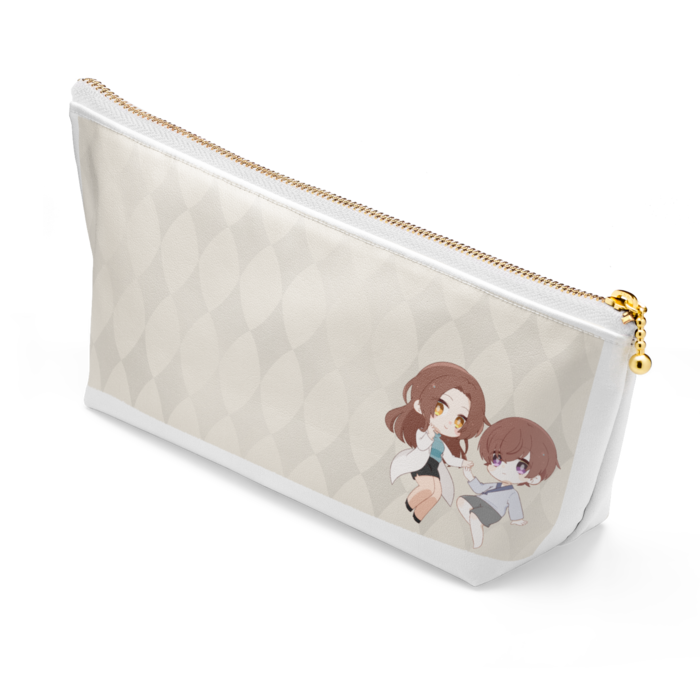ポーチ - 長さ21.5cm / 高さ10cm - ホワイト