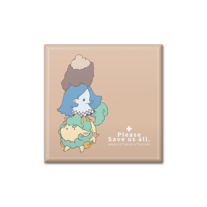 缶バッジ - 四角形40mm