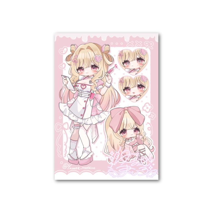 フォト風カード - 縦 - 片面