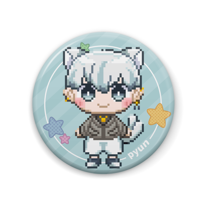 缶バッジ ドットver illust:もっちぃ - 57mm
