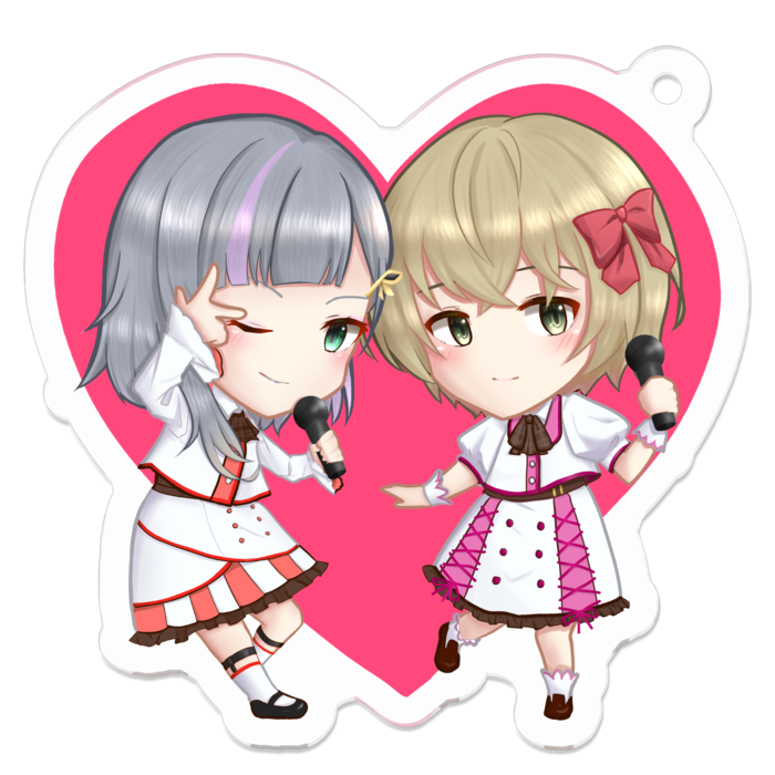 【右上ナスカン】りえめいミニFFアクキー