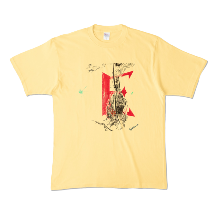 カラーTシャツ - XL - ライトイエロー (淡色)