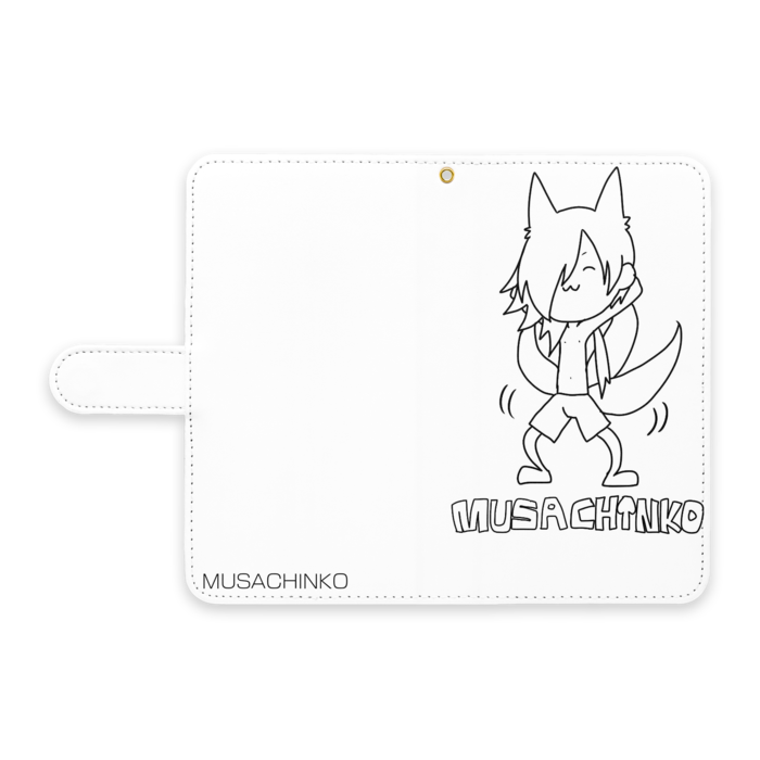 手帳型Androidケース - L - ストラップ穴 あり