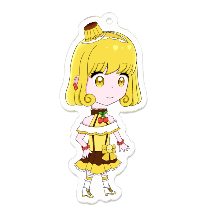 アクリルキーホルダー（コーティング） - 70 x 70 (mm)