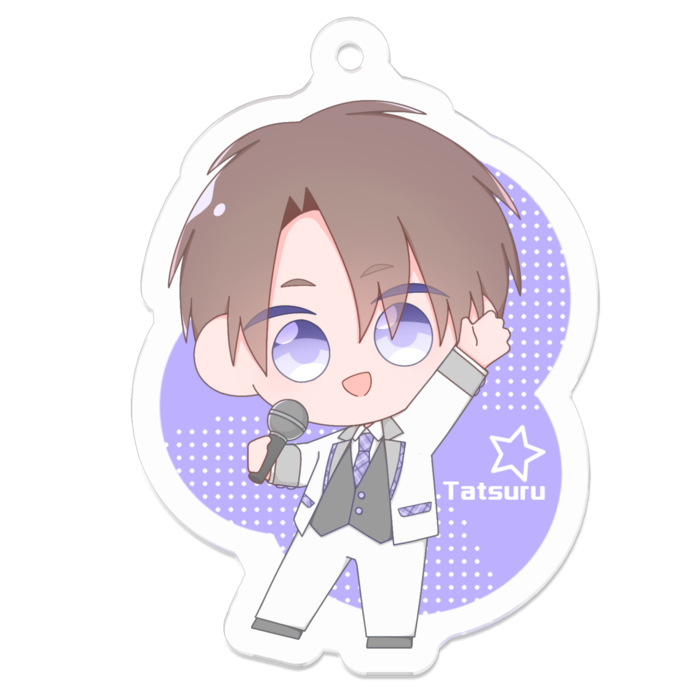 アクリルキーホルダー（コーティング） - 50 x 50 (mm)